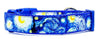 Van Gogh dog collar handmade adjustable buckle collar 1" wide or leash artist Petcollarshandmade