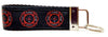 Fire Dept. Key Fob Wristlet Keychain 1 1/4"wide Zipper pull Camera strap - Petcollarshandmades