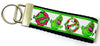 Ghostbusters Key Fob Wristlet Keychain 1 1/4"wide Zipper pull Camera strap - Petcollarshandmades