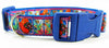 Candy Crush dog collar handmade adjustable buckle collar 1" wide or leash $6 - Petcollarshandmades