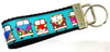 VW Bus Key Fob Wristlet Keychain 1 1/4"wide Zipper pull Camera strap - Petcollarshandmades
