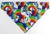 Skulls Dog Bandana, Over the Collar dog bandana Dog collar bandana puppy Petcollarshandmade