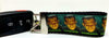 Frankenstein Key Fob Wristlet Keychain 1 1/4"wide Zipper pull Camera strap - Petcollarshandmades