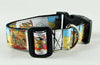 Flintstones dog collar handmade adjustable buckle collar 1" wide or leash fabric - Petcollarshandmades