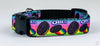 Oreo dog collar handmade adjustable buckle collar 5/8" wide or leash fabric - Petcollarshandmades
