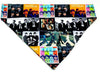 The Beatles Dog Bandana Over the Collar dog bandana Dog collar bandana Rock Petcollarshandmade