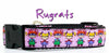 Rugrats dog collar handmade adjustable buckle collar 1" wide or leash pink Petcollarshandmade