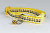 Minions cat or small dog collar 1/2" wide adjustable handmade bell or leash Petcollarshandmade