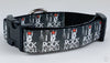 Rock n Roll Dog collar handmade adjustable buckle 1" or 5/8" wide or leash Petcollarshandmade