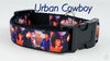 Urban cowboy dog collar Handmade adjustable buckle collar 1" wide or leash $6 - Petcollarshandmades