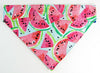 Watermelon Dog Bandana, Over the Collar dog bandana, Dog collar bandana, puppy - Petcollarshandmades