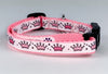 Princess cat or small dog collar 1/2" wide adjustable handmade bell or leash Petcollarshandmade