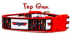 Top Gun Maverick dog collar adjustable buckle 1" or 5/8" wide or leash Movie Petcollarshandmade