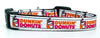 Dunkin Donuts cat or small dog collar 1/2"wide adjustable handmade bell or leash Petcollarshandmade