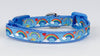 Rainbows cat or small dog collar 1/2" wide adjustable handmade bell or leash Petcollarshandmade