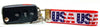 USA Key Fob Wristlet Keychain 1"wide Zipper pull Camera strap handmade Petcollarshandmade