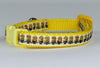 Minions cat or small dog collar 1/2" wide adjustable handmade bell or leash Petcollarshandmade
