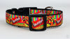 Skittles dog collar Handmade adjustable buckle collar 1" wide or leash Petcollarshandmade