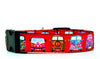 VW Bus dog collar handmade  adjustable buckle collar 1" or 5/8" wide or leash Petcollarshandmade