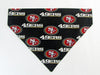 SF 49er's football Dog Bandana Over the Collar dog bandana Dog collar bandana Petcollarshandmade