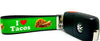 I Love Tacos Key Fob Wristlet Keychain 1"wide Zipper pull Camera strap handmade - Petcollarshandmades