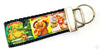 Garbage Pail Kids Key Fob Wristlet Keychain 1 1/4"wide Zipper pull Camera strap - Petcollarshandmades