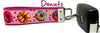 Donuts Key Fob Wristlet Keychain 1"wide Zipper pull Camera strap handmade - Petcollarshandmades