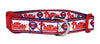 Phillies dog collar handmade adjustable buckle collar 5/8" wide or leash fabric Petcollarshandmade