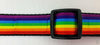 Rainbow Pride dog collar handmade adjustable buckle 1" or 5/8" or 1/2" wide Petcollarshandmade