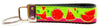 Watermelon Key Fob Wristlet Keychain 1"wide Zipper pull Camera strap handmade - Petcollarshandmades