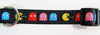 Pacman dog collar handmade adjustable buckle collar 1" or 5/8" wide or leash Petcollarshandmade