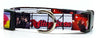 Rolling Stones Dog collar handmade adjustable buckle 5/8"wide or leash rock Petcollarshandmade