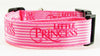 Princess Dog collar handmade adjustable buckle collar 1" wide or leash Pink $6 - Petcollarshandmades