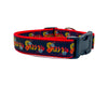 KISS dog collar handmade adjustable buckle 1" or 5/8" wide or leash Rock N Roll Petcollarshandmade