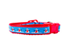 Snowman cat or small dog collar 1/2" wide adjustable handmade or leash Petcollarshandmade