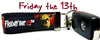 Friday The 13th Key Fob Wristlet Keychain 1 1/4"wide Zipper pull Camera strap - Petcollarshandmades