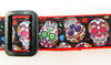 Sugar Skulls dog collar Handmade adjustable buckle collar 1"wide or leash Petcollarshandmade