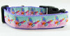 Butterflies dog collar,handmade, adjustable,buckle collar,1" wide, leash - Petcollarshandmades