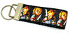 Chucky Key Fob Wristlet Keychain 1 1/4"wide Zipper pull Camera strap - Petcollarshandmades