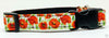 Flowers dog collar handmade adjustable buckle collar 5/8" wide or leash fabric - Petcollarshandmades