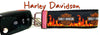Harley Davidson Key Fob Wristlet Keychain 11/4"wide Zipper pull Camera strap - Petcollarshandmades
