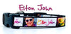 Elton John dog collar handmade adjustable buckle 5/8" wide or leash Rock N Roll Petcollarshandmade