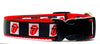 Rolling Stones dog collar Rock N Roll handmade adjustable buckle 1"or 5/8"wide Petcollarshandmade