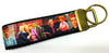 I Love Lucy Key Fob Wristlet Keychain 1"wide Zipper pull Camera strap - Petcollarshandmades
