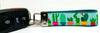Cactus Key Fob Wristlet Keychain 1"wide Zipper pull Camera strap handmade - Petcollarshandmades