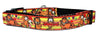 Garfield dog collar handmade adjustable buckle collar 5/8" wide or leash fabric Petcollarshandmade
