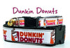 Dunkin Donuts cat or small dog collar 1/2"wide adjustable handmade bell or leash Petcollarshandmade