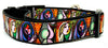 Picasso dog collar handmade adjustable buckle collar 1"wide or leash fabric $6 - Petcollarshandmades