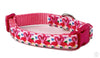 Pink Flamingo dog collar Handmade adjustable buckle 1" or 5/8" wide or leash - Petcollarshandmades
