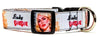 Lady Gaga dog collar Handmade adjustable buckle 1"wide or leash Pop music Petcollarshandmade
